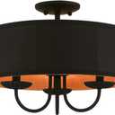 Livex Lighting, 45129-04, Winchester, Semi-Flush, Black