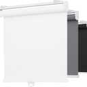 Indoor Cordless Roller Shades for Windows,Light Filtering Rolled Up Blinds with Spring System,Thermal Insulated UV Protection Fabric for Home and Office (White,48" W x 72" H)