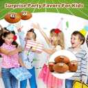 24 Pack Football Stress Balls with 6 Funny Faces - 1.57 Inch Mini Squishy Football Party Favors, Goodie Bag Stuffers, Classroom Treasure Box Prizes, Teen Anxiety Relief Toys & Kids Birthday Gifts
