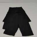 Women's Black Yoga/Bike Shorts, S/M