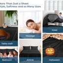 Royale Linens 100% Organic Cotton Full Flat Sheet Only - Super Soft - Percale Top Sheets - Full Flat Sheet Sold Separately - Breathable, Cool & Crisp Black Sheets Only (81" x 96", Black)