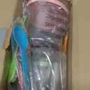 Creami Pints and Lids for Ninja - 4 pack Creamy Icecream Containers Cups Jars Tubs Canisters Set, Smoothie Pot Compatible with NC299AMZ & NC300s Series Creamer Ice Cream Maker Machine Accessories