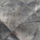 Wonderful Velvet Quilt Queen Stitch Bedding Set Blue, Diamond Stitched Lightweight Comforter with Shams, Luxury Bedspread Soft Coverlet with Brushed Back for All Season