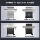 Grill Replacement Parts for Nexgrill 4 Burner 720-0830H, 720-0783E, Nexgrill 720-0888, 720-0888N. Grates, Grill Burner Tubes and Heat Plates Replacement Parts Kit for Home Depot Nexgrill 720-0830H.