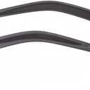 Auto Ventshade [AVS] Low Profile Rain Guards for 2007 - 2018 Jeep Wrangler (JK) (2 - Door Only), 2 pcs. | Window Vent Visors - Matte Black | 772020