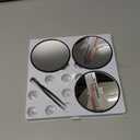 20X/30X/40X Magnifying Mirror with Suction Cups and Tweezers Set, 3.5 inches Travel Magnified Makeup Mirror, Black, 3PCS