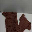 KUTUMAI Off The Shoulder Maxi Long Dress Corset Ruched Bodycon Formal Wedding Guest Dresses for Women (Medium, Brown)