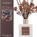 Cocorrna Reed Diffuser Sets - Coffee & Chocolate Scented Diffuser with Sticks Home Fragrance Reed Diffuser for Bathroom Shelf Decor