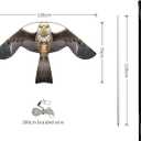 Bird Hawk Flying Kite with Pole Crop Protector Bird Scare Flying Kite with 4m Pole Has The Effect of Scaring Birds, 200 Cm