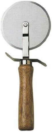 Update International 4" Pizza Cutter w/ Wood Handle