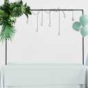 Over the Table Rod Stand with Clamps Adjustable 13''-42'' Tall 29"-98" Length Set of 2 Black Table Arch Hanging for Wedding Birthday Party Halloween Christmas Decoration