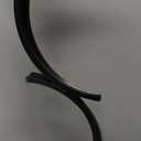 Dreyoo 3 Tiered Metal Plant Shelf with Grow Lights, S Shaped Indoor Stand for Living Room, Bedroom, Patio (Black)