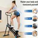 HXD-ERGO Stair Stepper for Home, New Version 6 Adjustable Resistance Vertical Climber Cardio Exercise Machine, Folding Stair Climber for Full Body Workout with Adjustable Handlebar