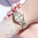 OLEVS Watches for Women Diamond Luxury Dress Women Watches Analog Quartz Waterproof Day Date Stainless Steel Wristwatch