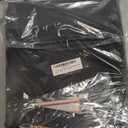 Y YOMA Plastic Extra Capacity Hanging File Folder, Letter Size, 4 Expansion, 6 Pack Black Reinforced Expanding Hanging Folders with Tabs, Heavy Duty Waterproof Accordion for Bulky Files