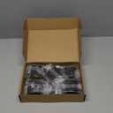 Home Expert 20 Pack (10 Pairs) Matte Black Cabinet Hinges for Kitchen Doors, Self-Closing, 1/2 Inch Overlay (Variable), Semi-Concealed Face Frame, Surface Mount Cabinet Hardware