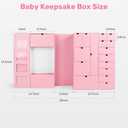 Baby Keepsake Box - Baby Memory Box - Baby Boy Girl Keepsake Box Tins Memory Box Pregnancy Baby Bubbs Storage Box Baby First Year Box Library Baby All-in-One Organizer