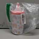 Kid Insulated Stainless Steel Tumbler with Silicone Straw, 12oz Sippy Cup for Kids (Sweet Rainbows)