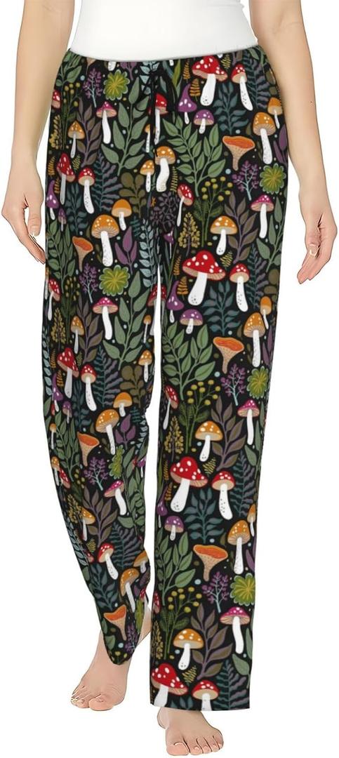 Cute Pajama Bottoms Pants for Women Girl (M)