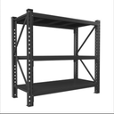 ErgoNova Garage Shelving 1800LBS Heavy Duty Shelving Units and Storage Shelves Adjustable 3 Tier Metal Shelving for Kitchen,Utility Room and Basement, 24" D x 47.24" W x 51.2" H, Black