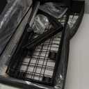 2-Pack Under Sink Storage Organizer, Large 2-Tier Elegant Mesh Pull Out Shelf for Kitchen and Bathroom Cabinet Organization, L-Shaped and Adjustable Height Design,Patent Pending-Black (2 Pack-15.74"Dx11.4"-16.14"H)