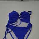 Sovoyontee Women's Sexy One Piece Swimsuits Thong Cheeky Bikini Bathing Suit, Sapphire Blue, S