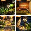 Springwind 8 Pack Solar Lights Outdoor Waterproof Garden Lights with Warm LED Light Landscape Lighting for Yard Patio Lawn Walkway Driveway