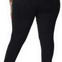 Gocolloa Womens Plus Size Skinny Jeans High Waisted Stretchy Classic Ankle Jean (Black) 16W