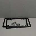 2pcs Mountains License Plate Frame Funny Black White Mountain License Plate Holder Stainless Steel Auto Parts Personalise Decoration Fits U.S. Canadian Standard 4 Hole for Men Women