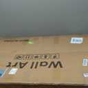 Framed Modern Luxury Wall Art for Living Room, Large Navy Blue and Gold Ginkgo Leaf Artwork for Walls, 3 Piece Contemporary Bright Style Floral Prints for Bedroom Office Hallway Wall Decor, 24x36 Inch