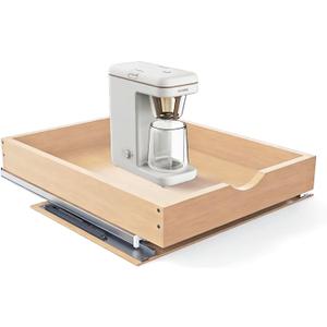 Pull Out Drawers for Cabinet 14.5" W x 22" D x 4.5" H Wood Slide Out Organizer and Storage Kitchen Cabinet Drawers Slide Out Shelves Pull Out Shelves in Kitchen Pantry Bathroom with Soft Close (Bottom Mount)