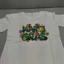 Mardi Gr Shirts for Women - Fat Tuesday T-Shirt Carnival Theme Party Tee Tops, Small