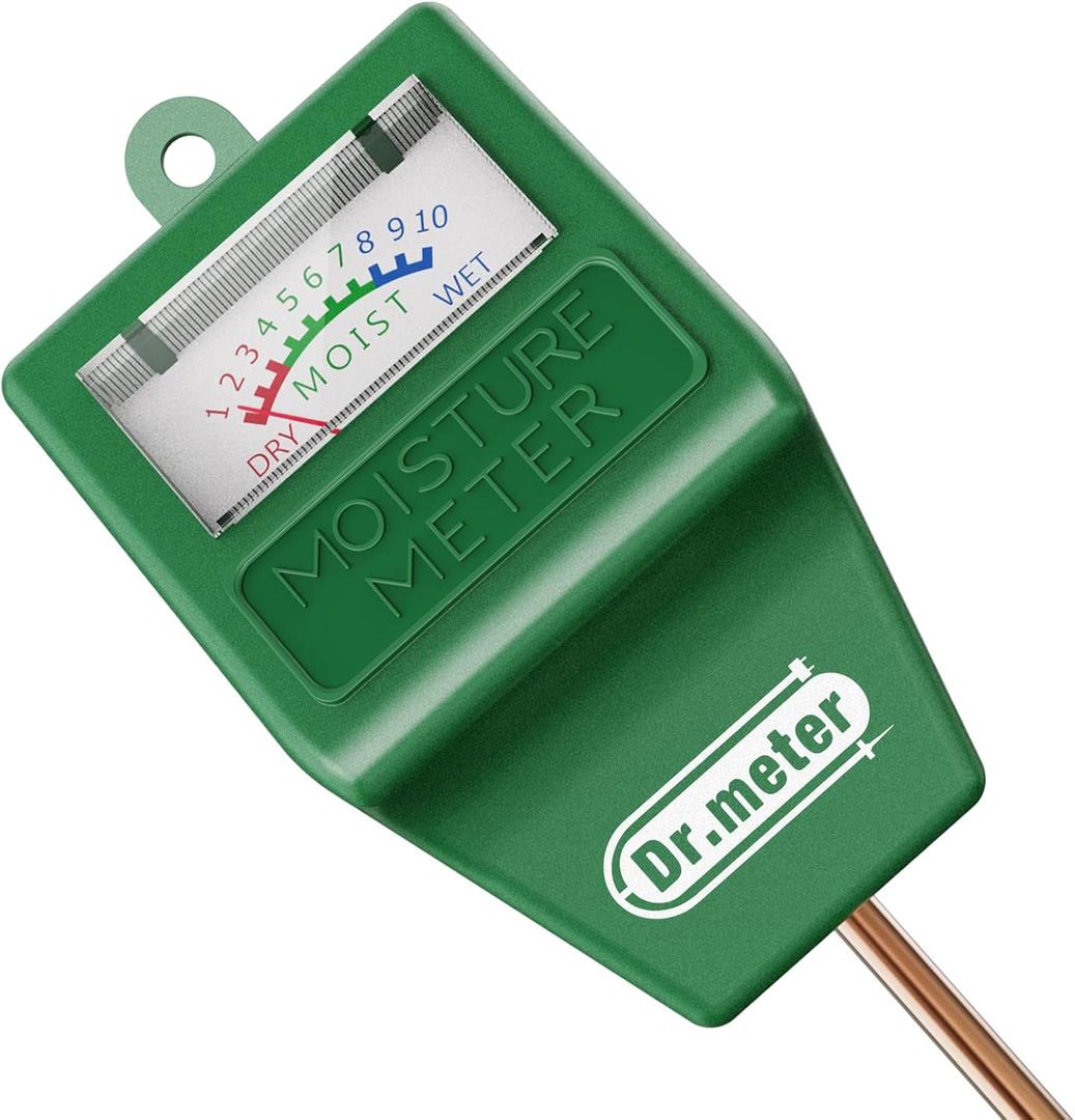 Soil Moisture Meter, Plant Water Meter for Garden Lawn Farm Indoor & Outdoor Use, Soil Tester Hygrometer Sensor for House Plants, Gardening Gifts, No Battery Needed (Green)