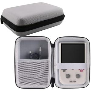 WERJIA Hard Carrying Case Compatible with RF40H/RG406V /RG405V Retro Handheld Game Console (Grey)
