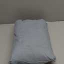 LANE LINEN 100% Organic Cotton Eco Friendly Sustainably Produced Queen Sheets Set, Low Pill Fade Resistant Machine Wash Fully Elasticized Cotton Bedding Queen Set- French Blue