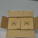 Pandaloo Glass Cups With Lids and Straws -20 Fl Oz- Perfect Size Iced Coffee Cup - Smoothie Cup With Bamboo Lid and On the go Lid - Glass Tumbler (2 Count (Pack of 1), Lilac-Creamy Mushroom)