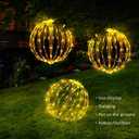 16" Christmas LED Light Globe (3 Pack) with Multiple Auto Timing and Glow Modes, Folding Light Ball for Holiday Decor, Patio, Indoor/Outdoor Decorations LED Ball Lights Sphere (Warm White)