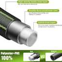 100FT Non-Expanding Garden Hose – Lightweight & Durable, Flexible, Burst-Resistant, Anti-Kink for Outdoor Use (Green)