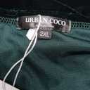 Urban CoCo Women Long Sleeve V-Neck Velvet Stretchy Long Dress