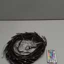 Lighted Birch Garland 7.87FT Lighted Twig Vine Lights 144LED Birch Garland with Lights String Light with Timer 8 Modes IP45 Waterproof for Christmas F