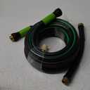 Hybrid Garden Hose 5/8 IN. x 25 FT, Heavy Duty, Lightweight, Flexible with Rotatable Grip Handle and Solid Brass Fittings