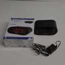 Timex T231G AM/FM Dual Alarm Clock Radio with 1.2-Inch Display and Line-in Jack (Gunmetal) (Black)