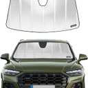 Pigenius Windshield Sun Shade for Audi Q5/SQ5 2018-2025, Q5/SQ5 Sportback 2021-2025, Q5 PHEV Premium 2022. Reflective Aluminum Film Front Window Sunshade - BLAZBLOCK