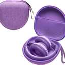 Kids Headphones Case Compatible with iClever BTH12 / HS19 / BTH26 / JoySpark-T5 / Candy Bila BH03 / EarFun/IMYB/MIDOLA MD-B01 / noot Products Foldable Kids Headphones, Purple (Case Only)