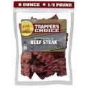 Old Trapper, Trapper’s Choice Kippered Steak, Old-Fashioned Flavor, Eight-Ounce Individual Package, Savory Steak Pieces, 10 Grams of Protein and 70 Calories per Serving (Pack of One) (EXP 08/13/27)