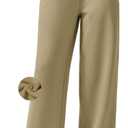 PINSPARK Womens Fleece Wide Leg Sweatpants High Waisted Athletic Sweat Pants Winter Baggy Workout Pant with 2 Pocket (M)