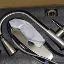 HANGE Kitchen Faucet with Pull Down Sprayer,Brushed Nickel Kitchen Sink Faucet 1-3 Hole Single Handle High Arc Stainless Steel Commercial Modern Kitchen Faucets for RV,Laundry,Bar,Utility,Farmhouse