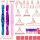 DoreenBow 21Pcs Diamond Art Painting Pen Metal Tips Multi Placer Tips with 6 Clay, Rose Gold