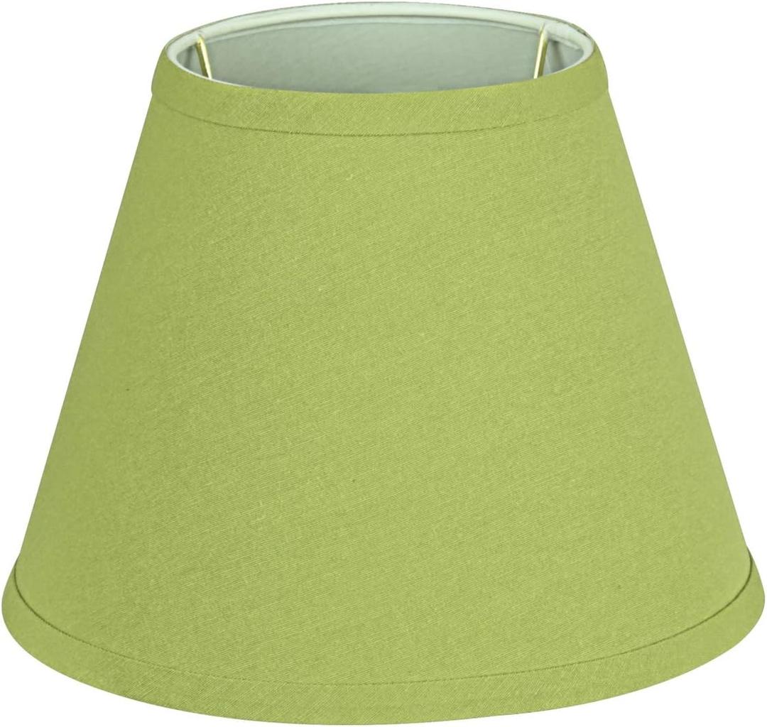 Aspen Creative 58905A Transitional Hardback Empire Shape UNO Construction Lamp Shade in Lime Green, 9" Wide (5" x 9" x 7")