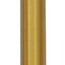 Aquaiaw Shower Arm and O-Ring Flange, 12 inch, Solid Brass, Round, Both Soldered 1/2 NPT Tapered Threads, Straight Shower Arm Extension, Ceiling Showerhead Arm, PVD Brushed Brass (Matte Brushed Gold)